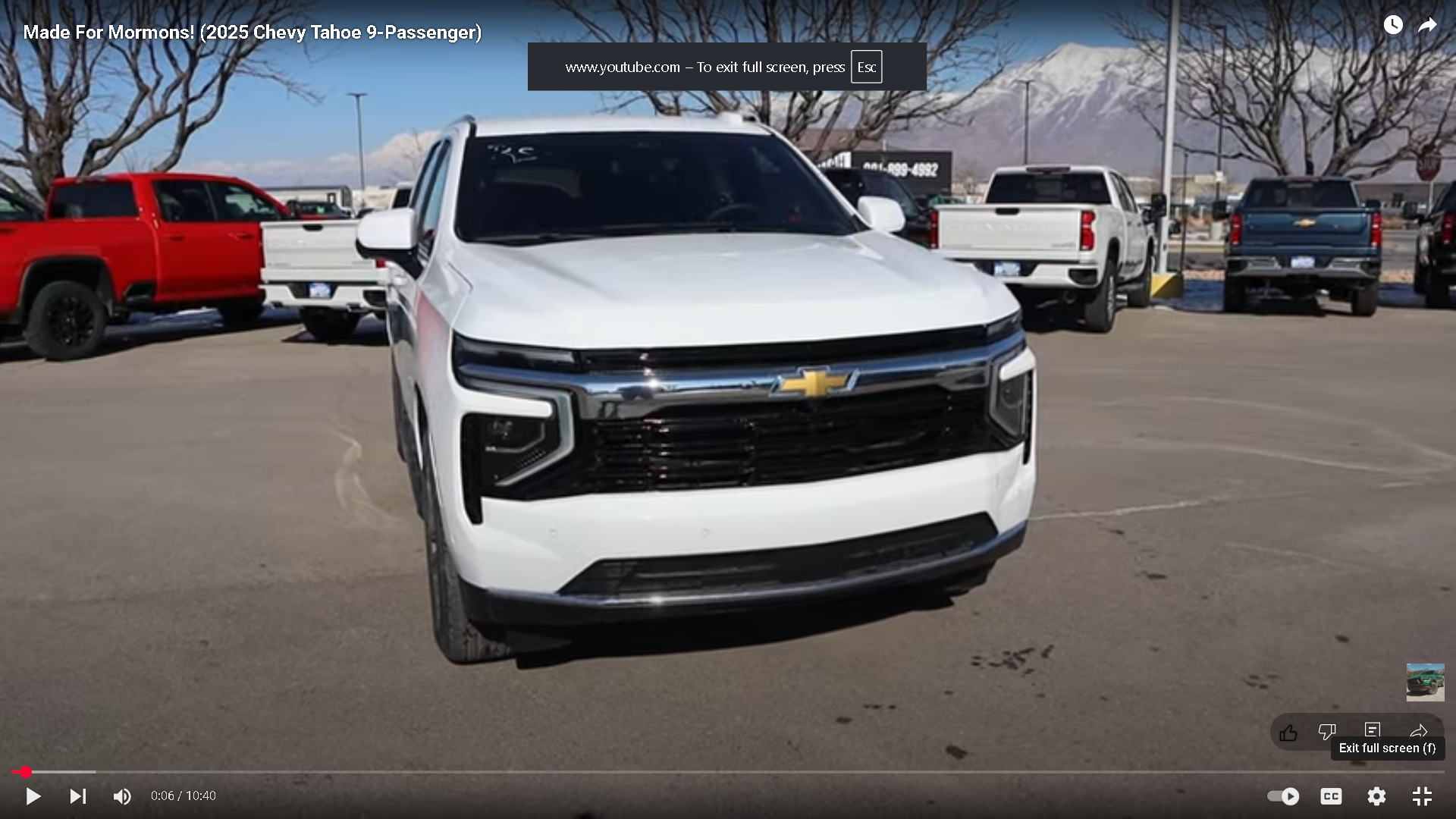 Made For Mormons! (2025 Chevy Tahoe 9-Passenger)